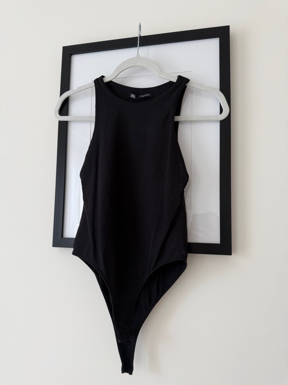 Zara Black Sleeveless Bodysuit
